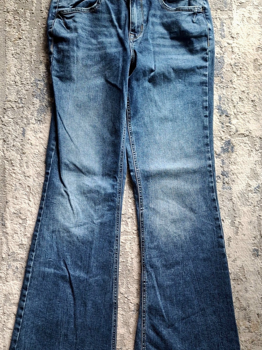 M Jeans By Maurices High Rise Size 10 Reg Blue Stretch Flare Jeans W28-30 L31